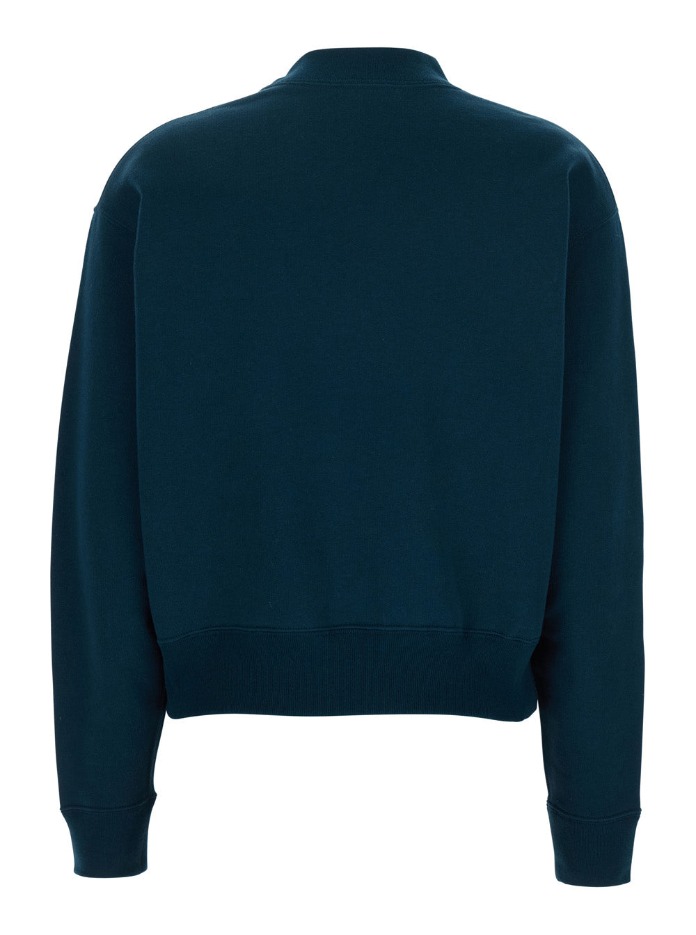 Chloé Women Crewneck Sweatshirt With Logo Lettering Print In Blue For Women by Luosophy