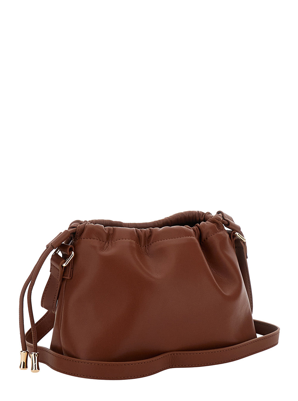 A.P.C. Women Ninon Mini Crossbody Bag With Engraved Logo On The Front And Adjustable Ecoleather Strap Brown Women by Luosophy