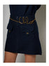 Chloé Women Belt With Logo Lettering On The Front And Brass Hook Closure For Women by Luosophy