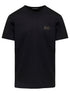 Dolce & Gabbana Men Black T-Shirt With Logo Tag On The Front In Cotton For Men by Luosophy