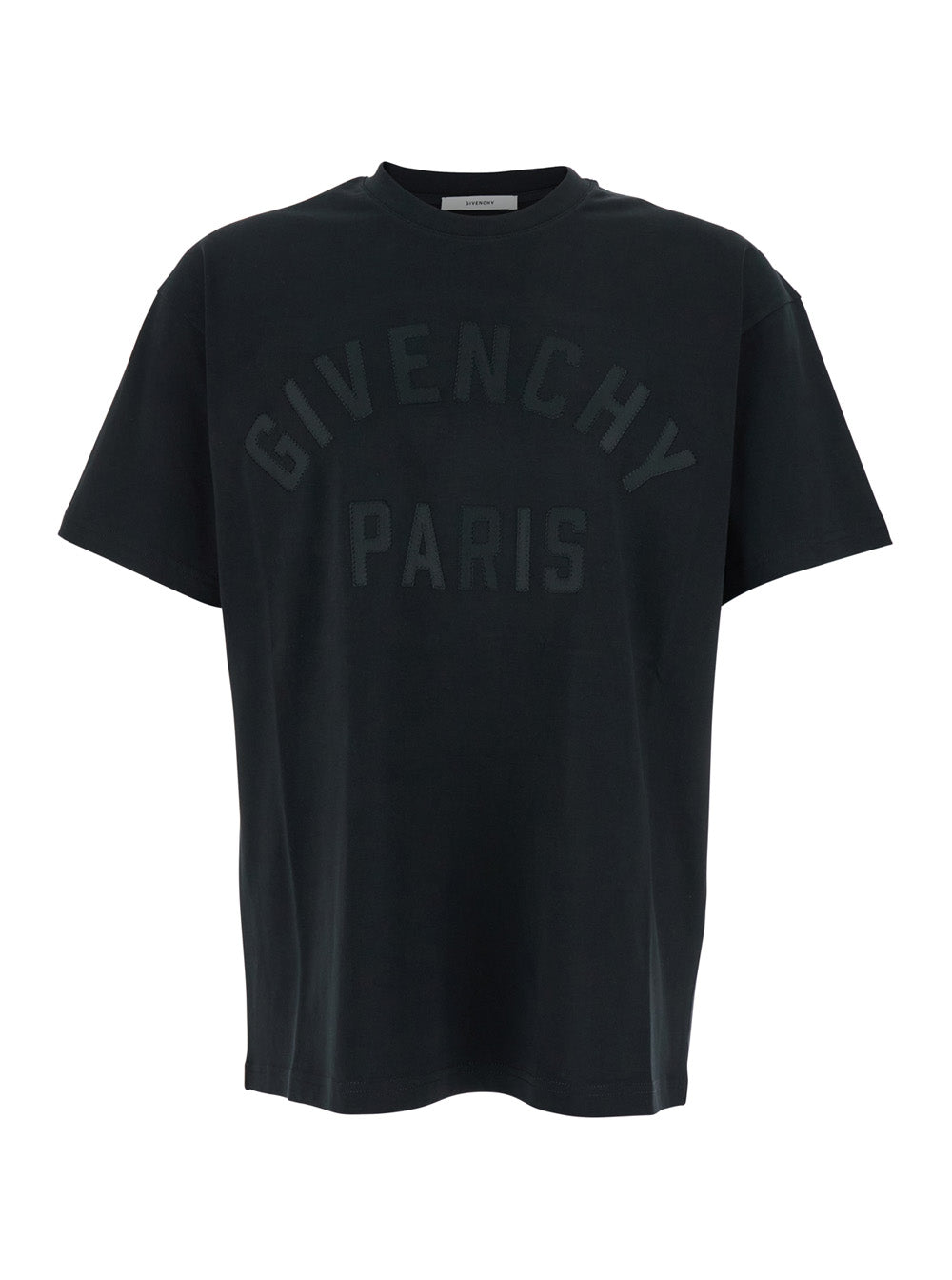 Givenchy Men Black T-Shirt "T-Shirt With Maxi Logo On The Front In Cotton" Men by Luosophy