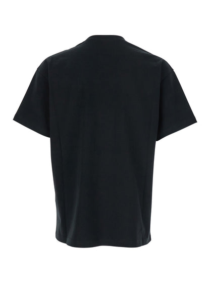 Givenchy Men Black T-Shirt "T-Shirt With Maxi Logo On The Front In Cotton" Men