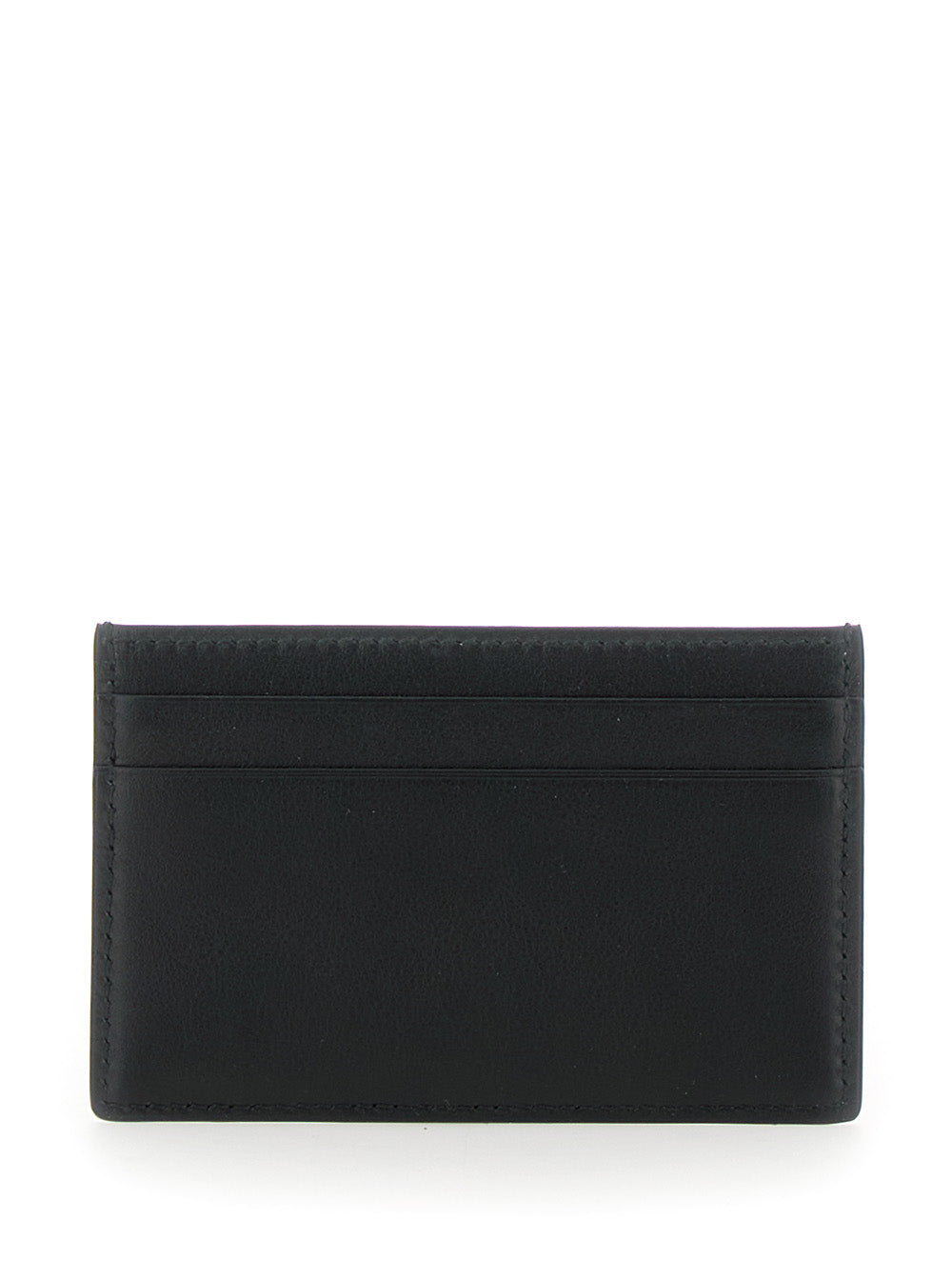Gucci Men Card Holder With Gg Plate On The Front In Black Leather For Men by Luosophy