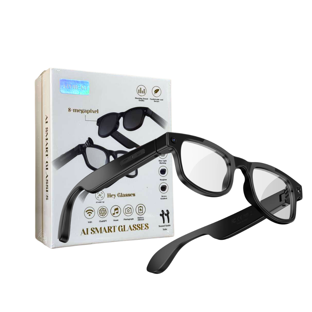 Hey Glasses AI Smart Glasses with ChatGPT &amp; 8MP Camera  DestGlow