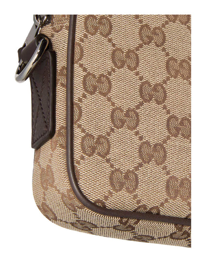 Gucci Men Gg All-Over Ecoleather Crossbody Bag For Men by Luosophy