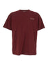 Givenchy Men Bordeaux T-Shirt With Logo Patch On Chest For Men by Luosophy