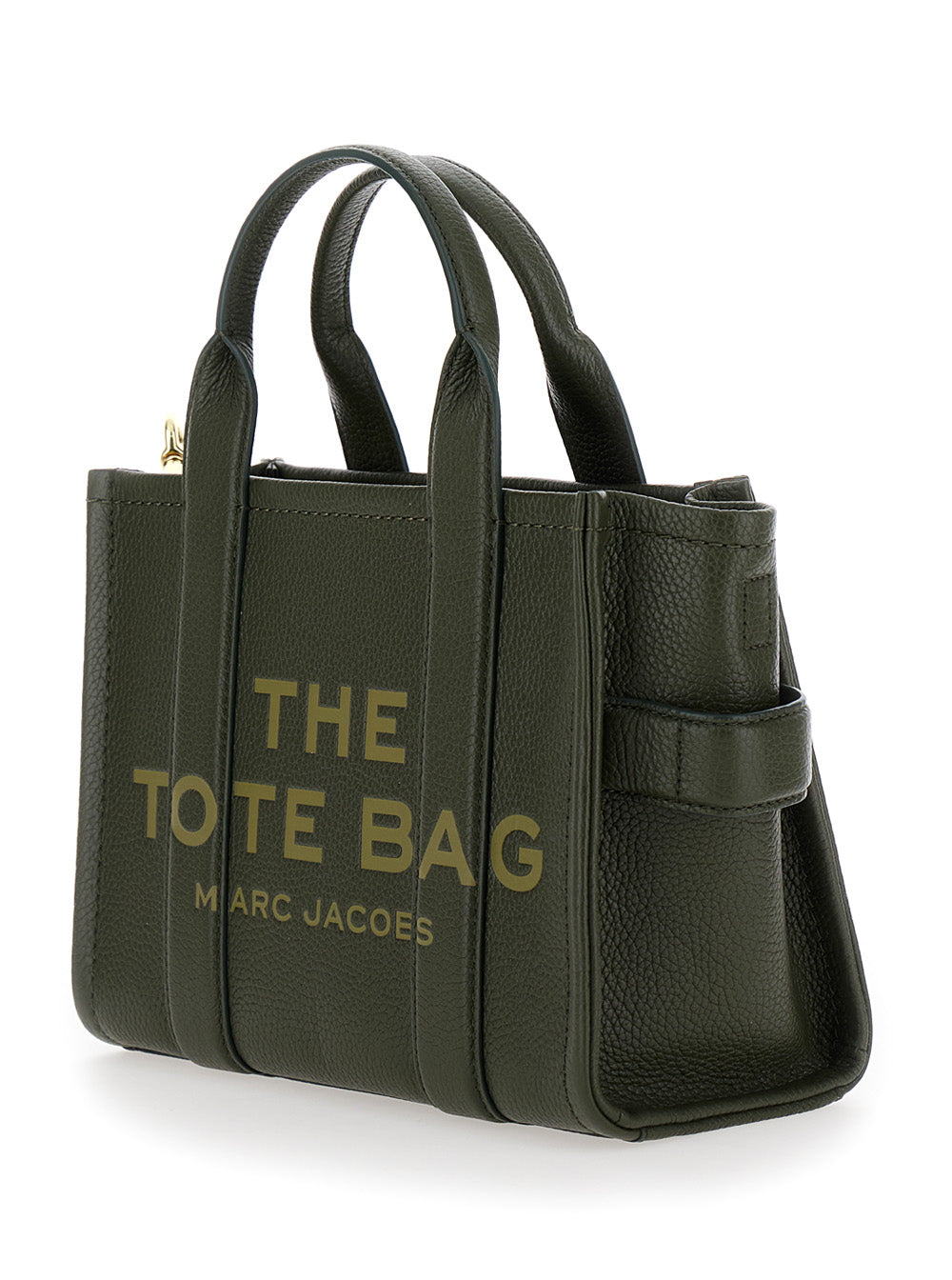 Marc Jacobs Women The Tote Bag Media In Green Hammered Leather For Women by Luosophy