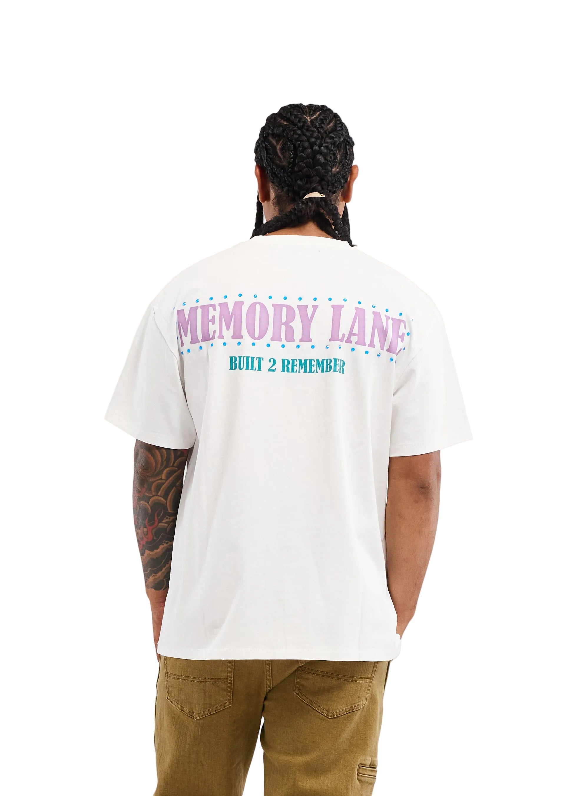 Memory Lane Unforgettable Shield Tee - Antique White by Denim Exchange