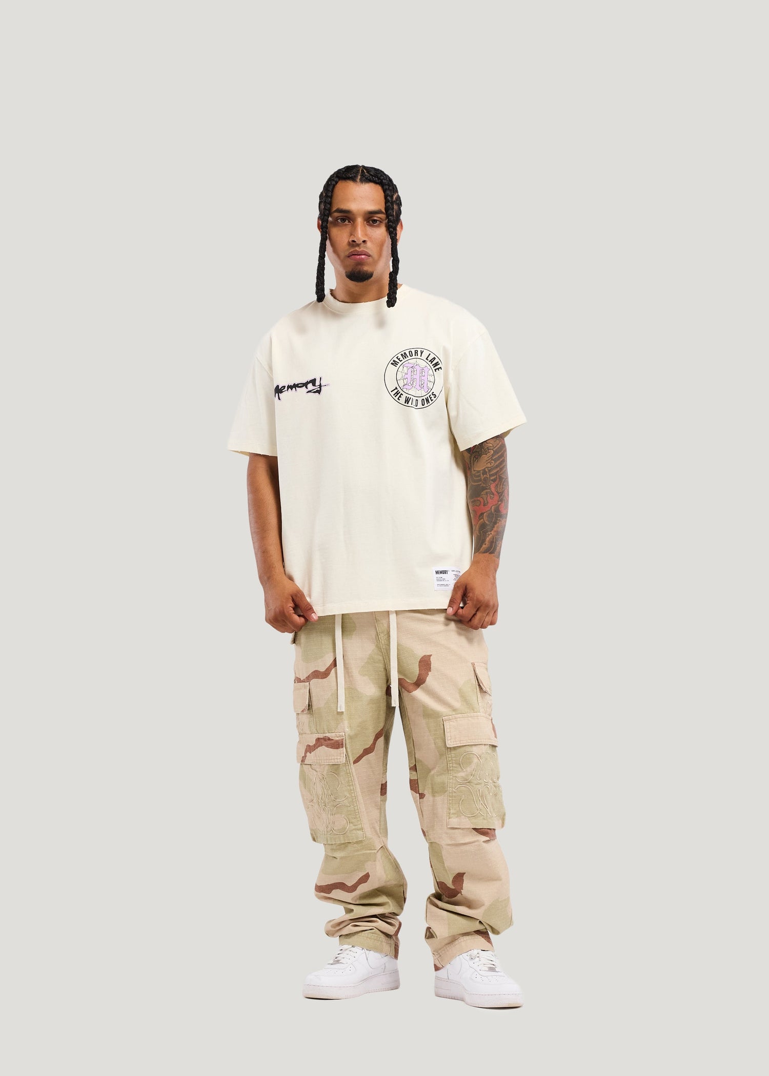 Memory Lane Wild Ones Tee - Off White by Denim Exchange