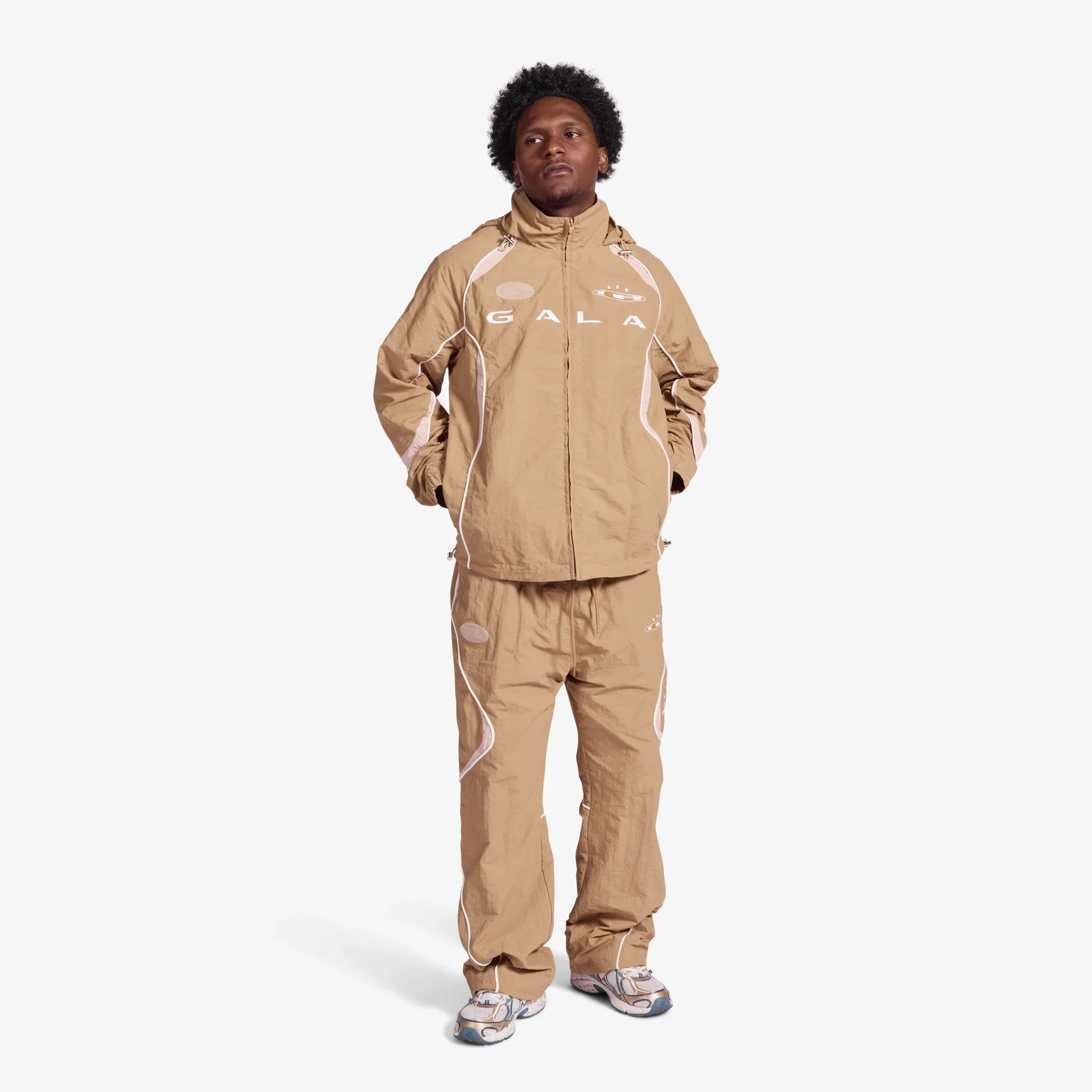 Gala Original Bando Windbreaker Pants - Walnut by Denim Exchange