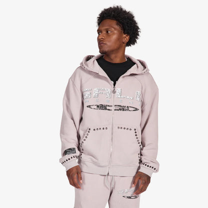 Gala Original Harpy Grommet Hoodie - Washed Cement by Denim Exchange