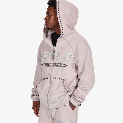 Gala Original Harpy Grommet Hoodie - Washed Cement by Denim Exchange