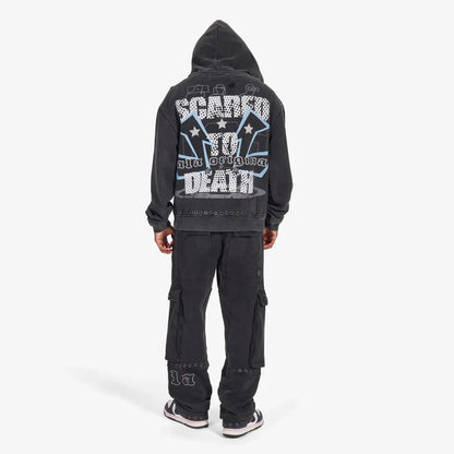 Gala Original Harpy Grommet Hoodie - Washed Black by Denim Exchange