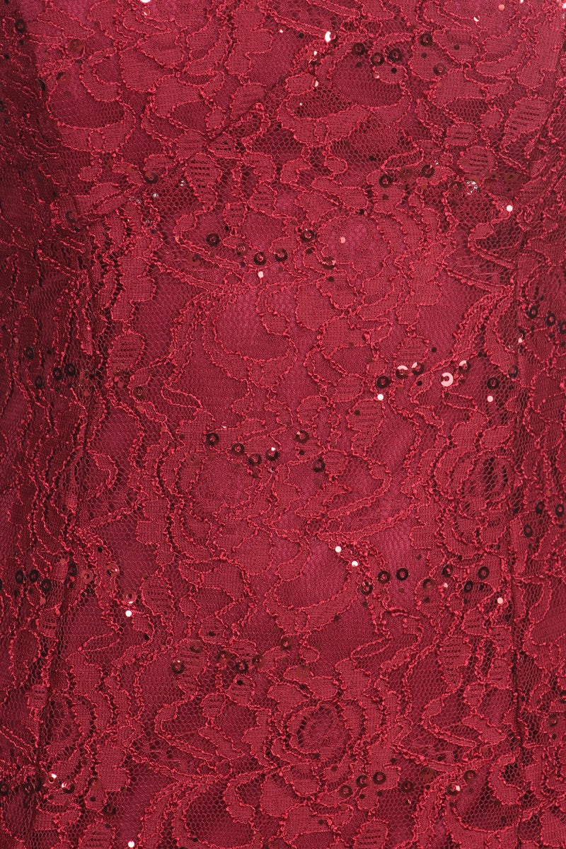 CLEARANCE - Eureka 2030J V-Neck Long Lace Gown Includes Jacket (Size 3XL) by DiscountDressShop