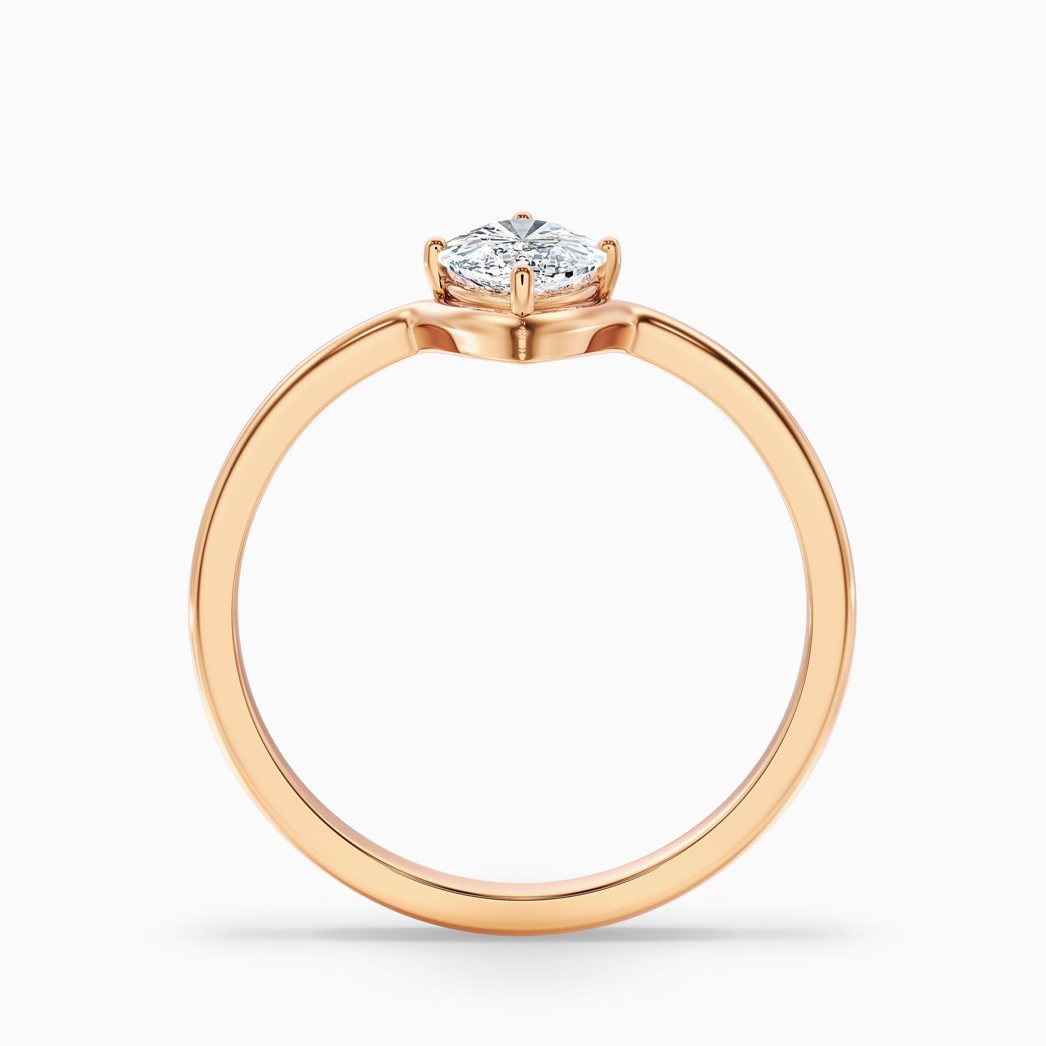 Jana 5 Carat Marquise Cut Solitaire Designer Moissanite Diamond Ring in 18k Yellow Gold