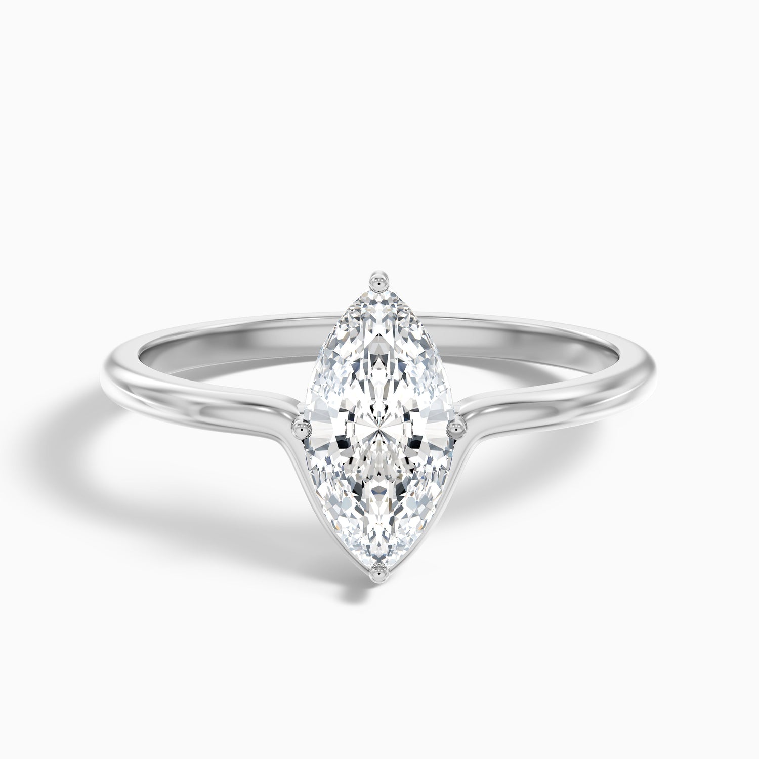 Celia 3.5 Carat Marquise Cut Solitaire Designer Lab Grown Diamond Ring in 18k Rose Gold