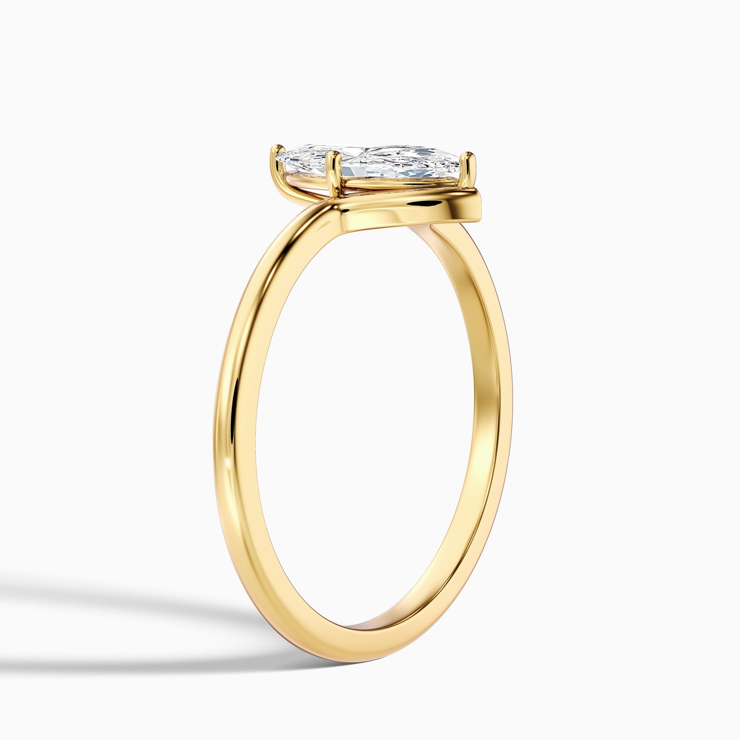 Jana 2.5 Carat Marquise Cut Solitaire Designer Moissanite Diamond Ring in 14k Rose Gold
