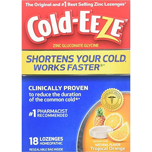 Cold Eeze Remedy, Lozenges, Tropical Orange Flavor by Pasteur Pharmacy