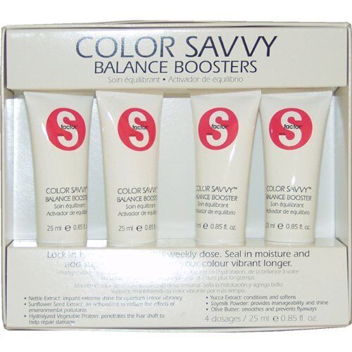 Tigi S Factor Color Savvy Balance Boosters 4 Dosages / 4 x 25ml by Pasteur Pharmacy