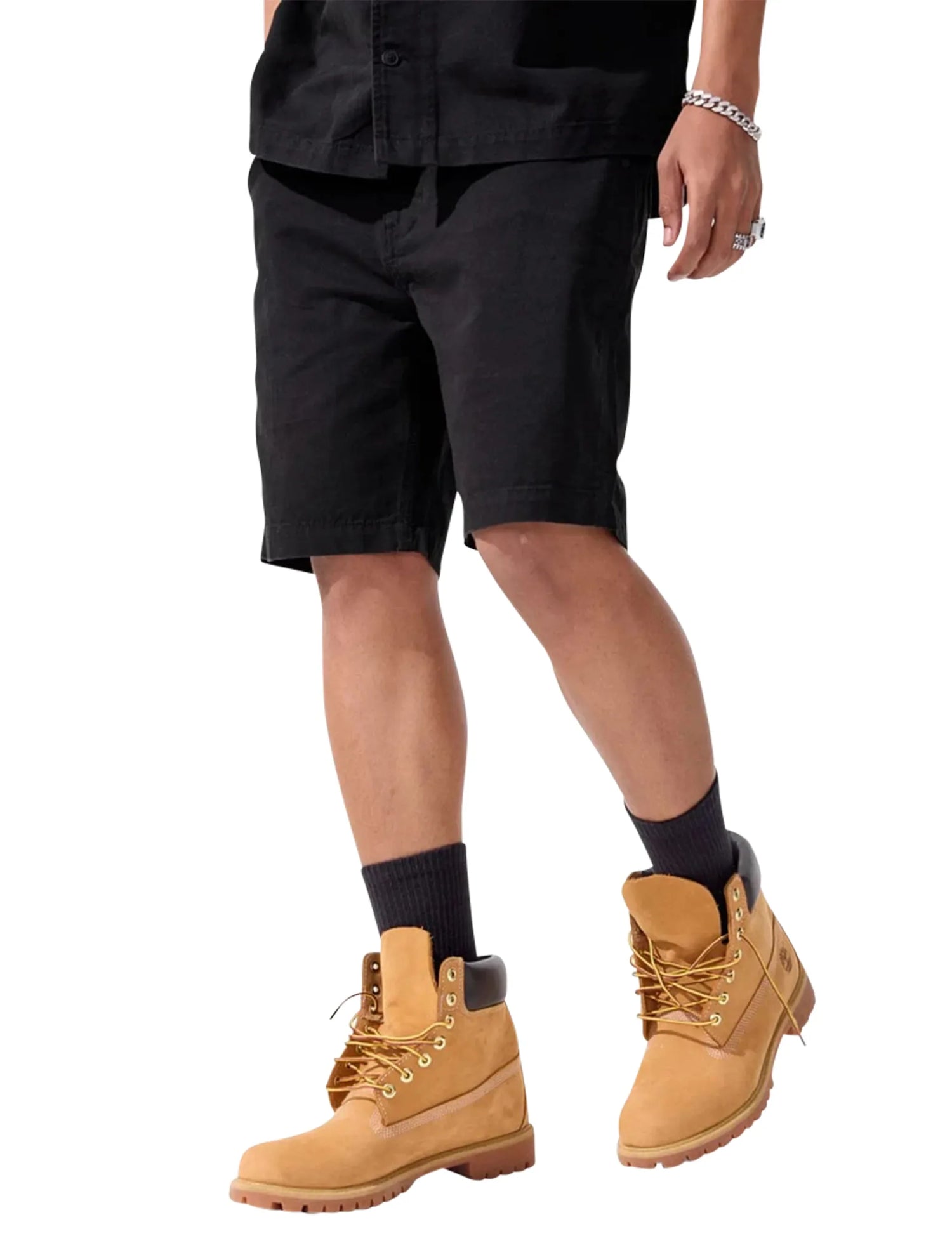 Jordan Craig The Re-up Shorts - Black by Denim Exchange