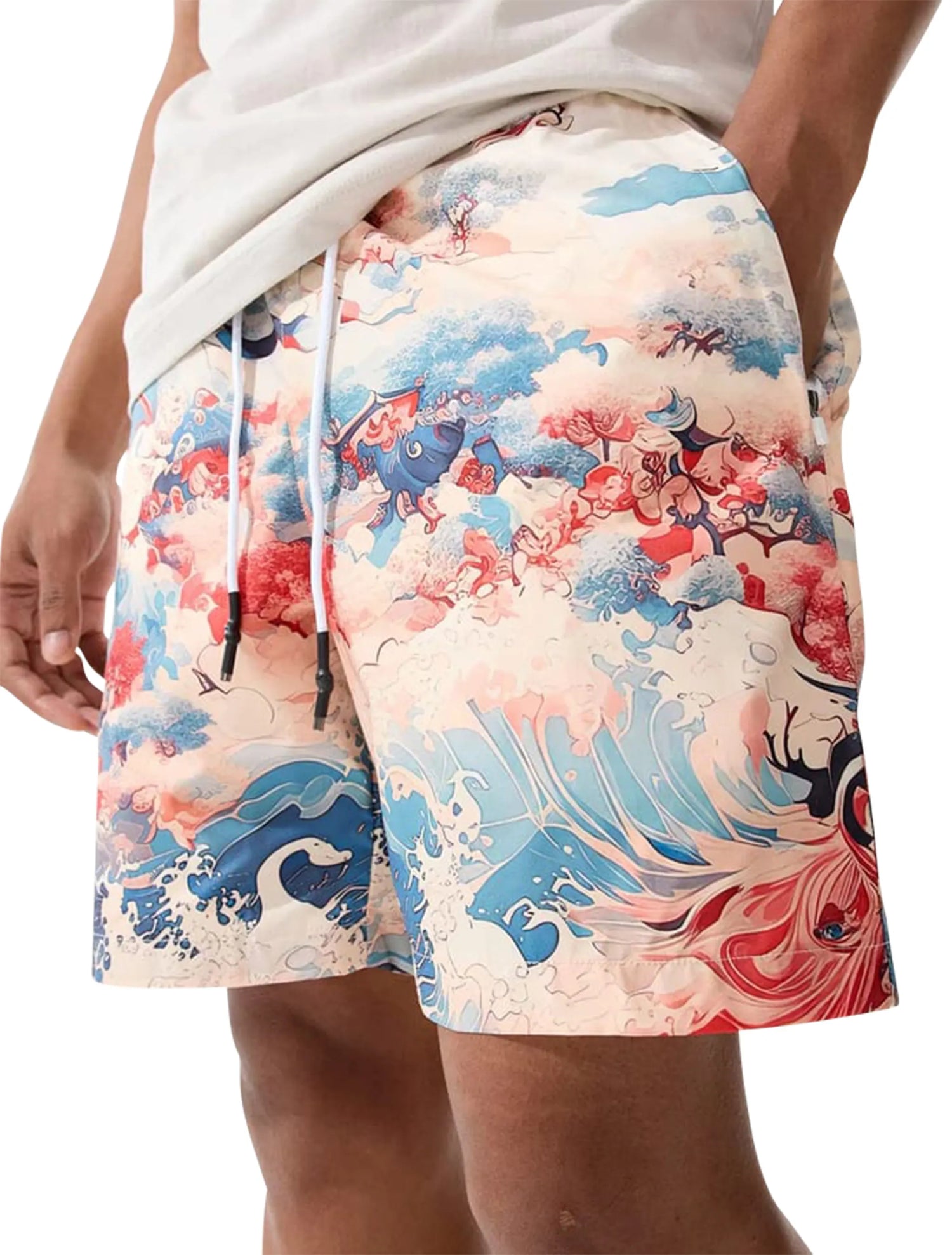 Jordan Craig Ibiza Lounge Shorts - Coral by Denim Exchange