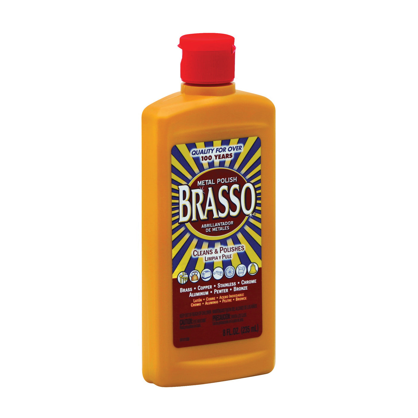Brasso Metal Surface Polish, 8 Oz Bottle by Pasteur Pharmacy