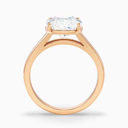 Edie 1.5 Carat Elongated Cushion Old Mine Thick Band Moissanite Diamond Ring in 14k Yellow Gold