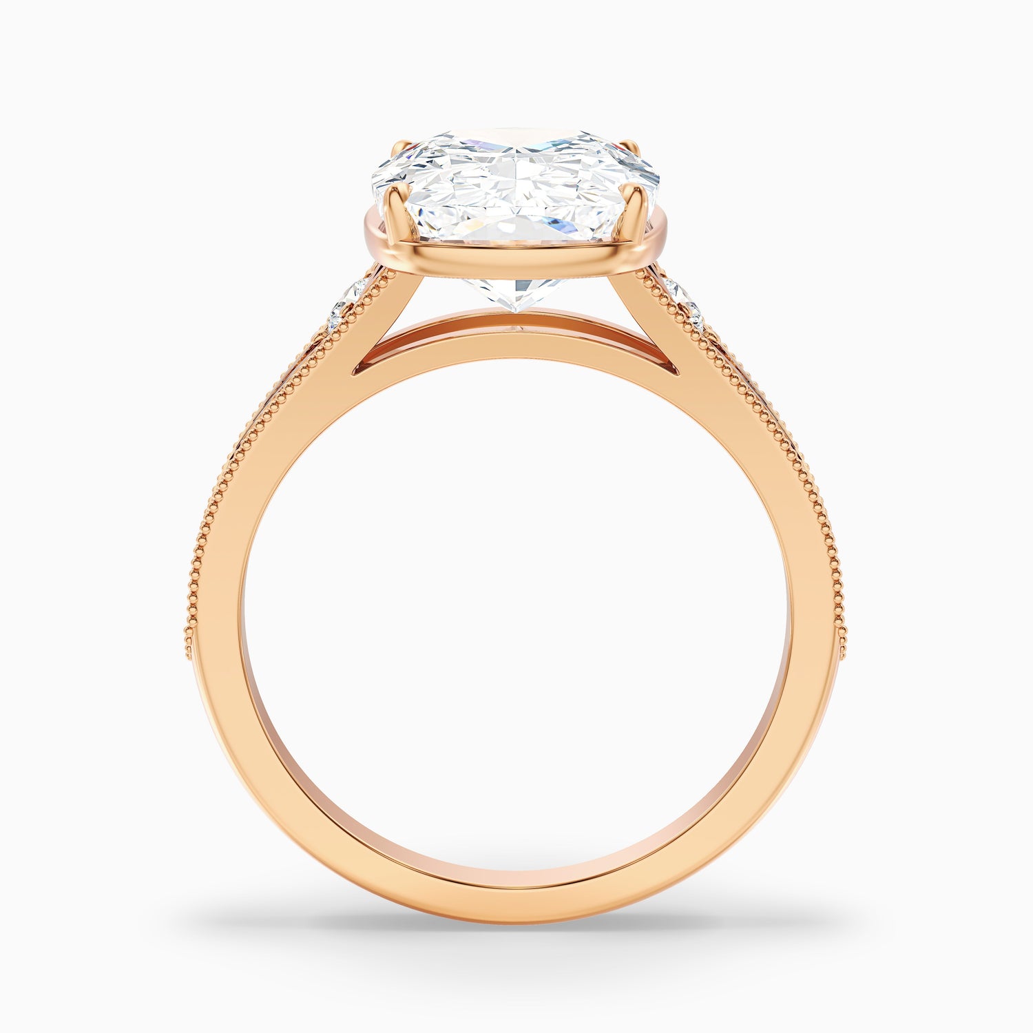 Taylor 2.5 Carat Elongated Old Mine Cushion Cut Lab Grown Diamond Ring in 18k Yellow Gold