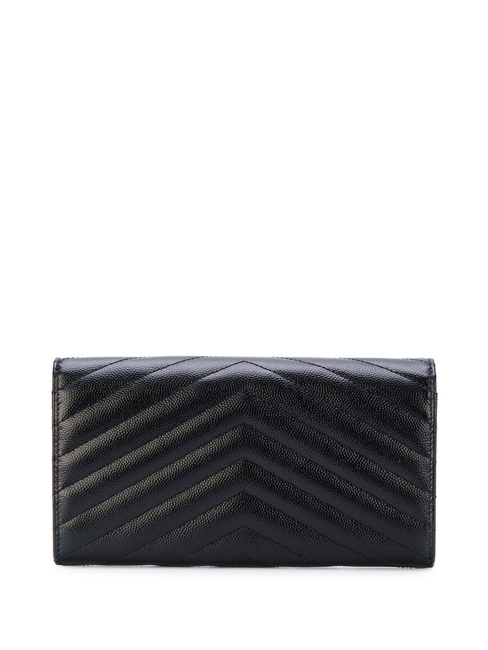 Saint Laurent Women Cassandre Matelassé Large Flap Wallet In Grain De Poudre Leather by Luosophy