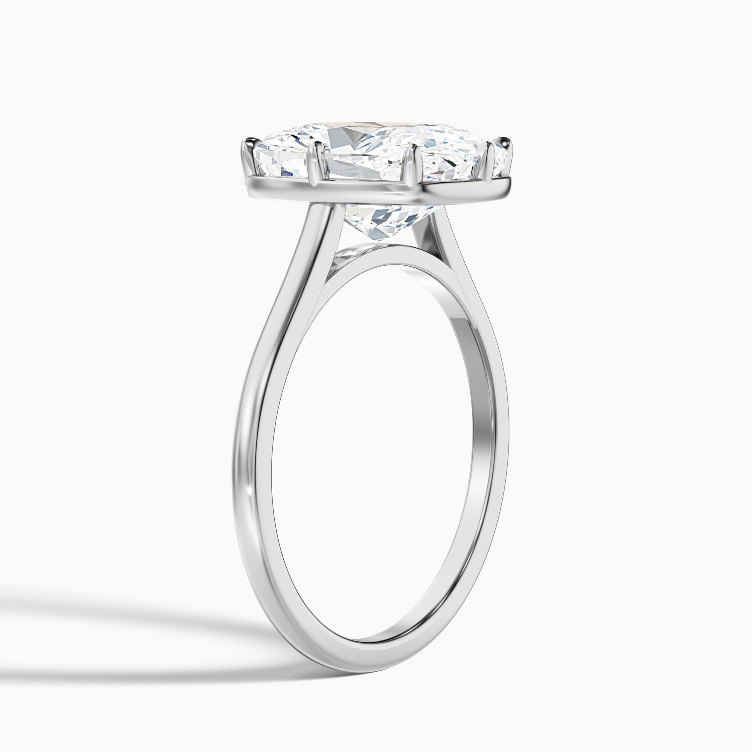 Dora 1.5 Carat 8 Prong Elongated Cushion Old Mine Cut Moissanite Diamond Ring in 18k Yellow Gold