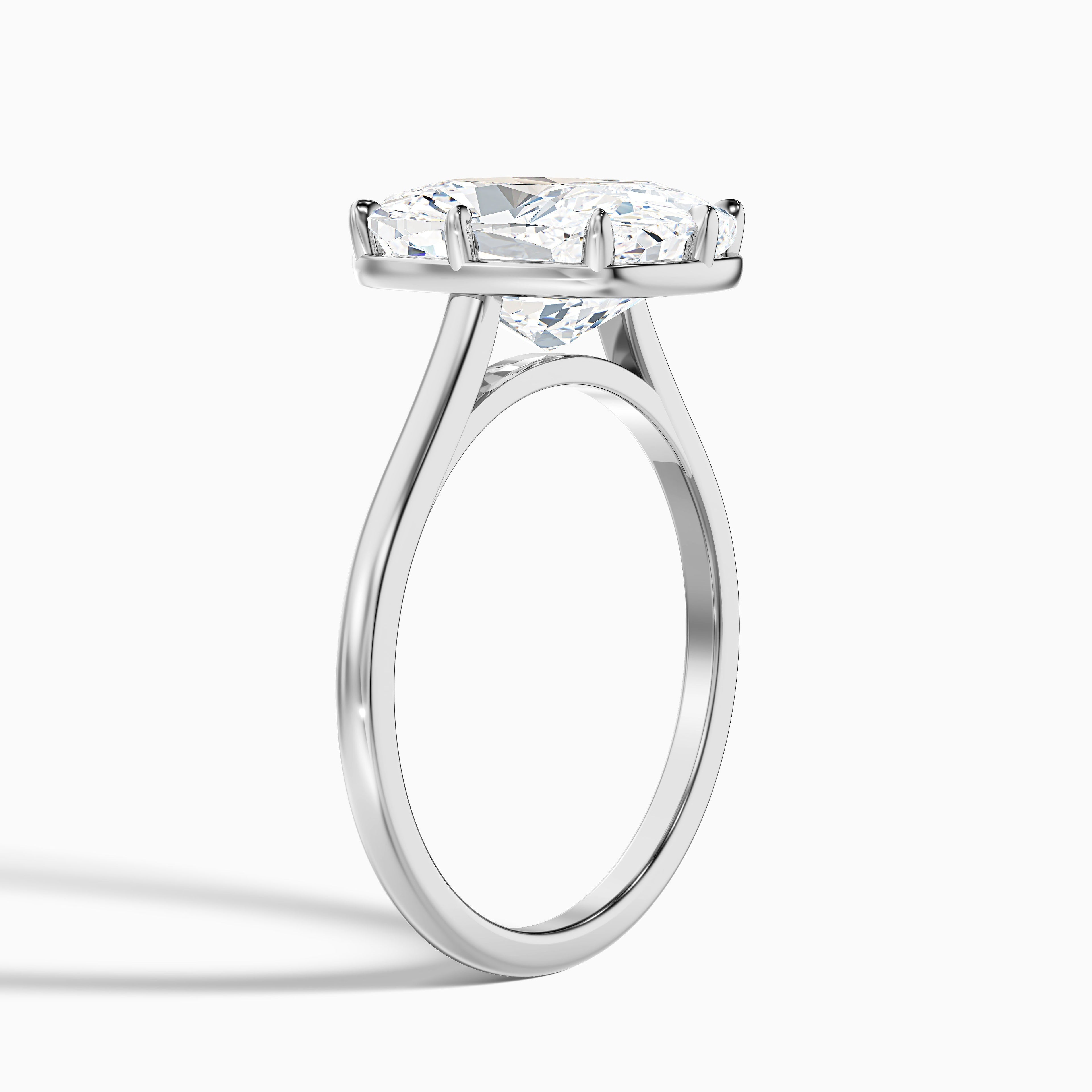 Dora 1.5 Carat 8 Prong Elongated Cushion Old Mine Cut Moissanite Diamond Ring in 18k Yellow Gold