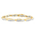 14K Yellow Gold Round and Baguette Cut Winding Love Diamond Bracelet (3.00 cttw, H-I Color, SI1-SI2 Clarity) by Bids.com