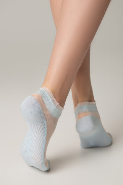 Ankle Socks Conte Active - 229 Transparent with Lurex