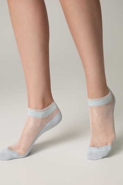 Ankle Socks Conte Active - 229 Transparent with Lurex