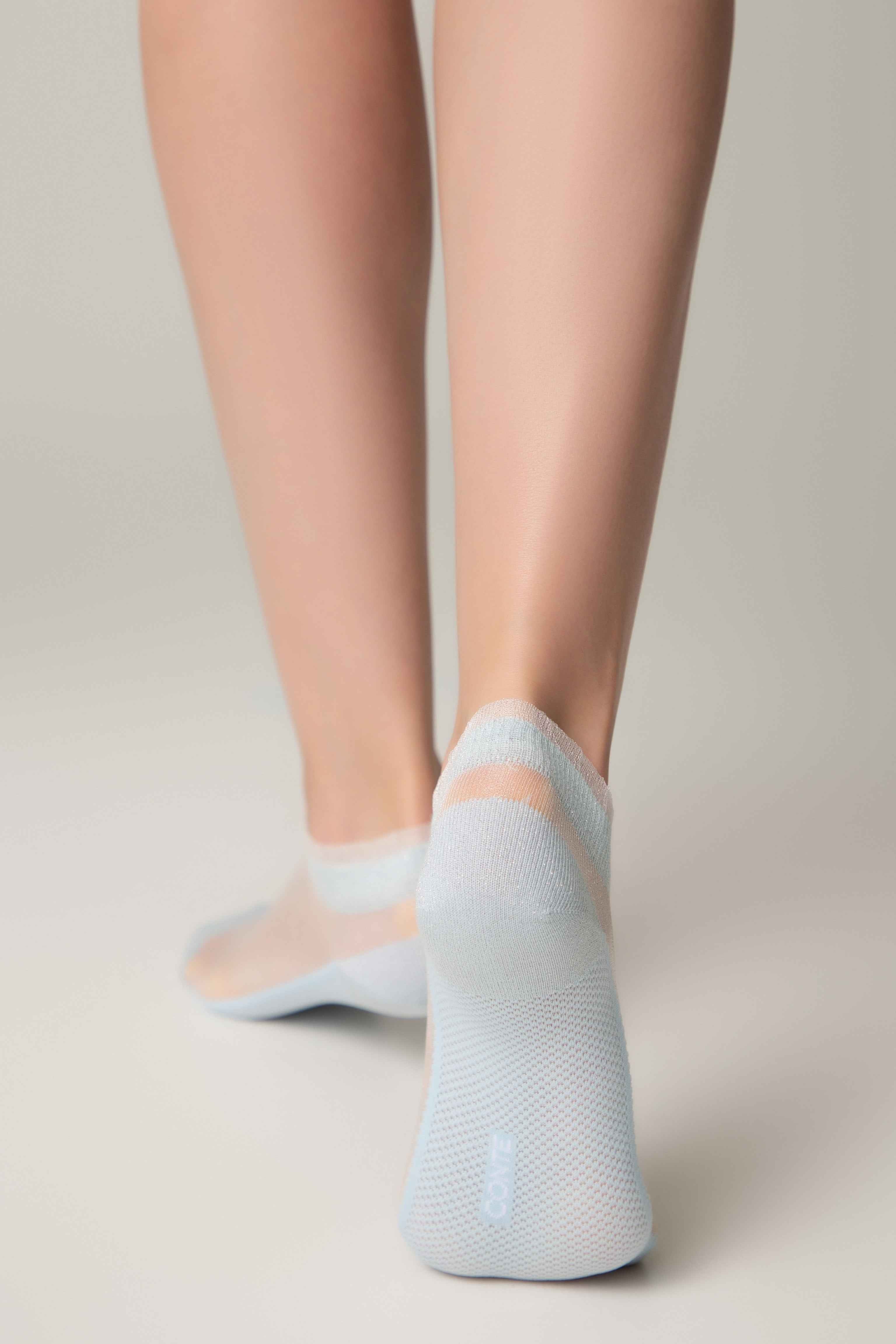 Ankle Socks Conte Active - 229 Transparent with Lurex