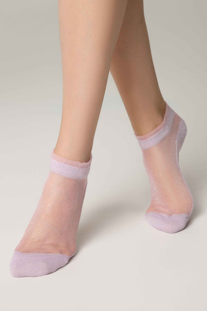 Ankle Socks Conte Active - 229 Transparent with Lurex