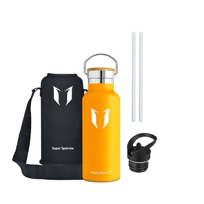 Insulated Stainless Steel Water Bottle - 17oz/500ml Double Wall Vacuum Flask
