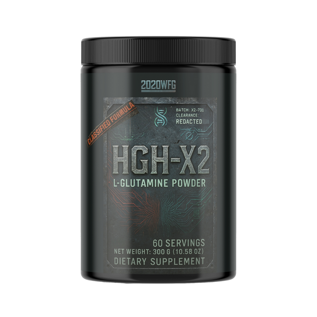 HGH-X2: Elite Muscle Recovery Formula  (Pharma-Grade L-Glutamine Powder – 60 Servings)