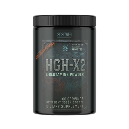 HGH-X2: Elite Muscle Recovery Formula  (Pharma-Grade L-Glutamine Powder – 60 Servings)