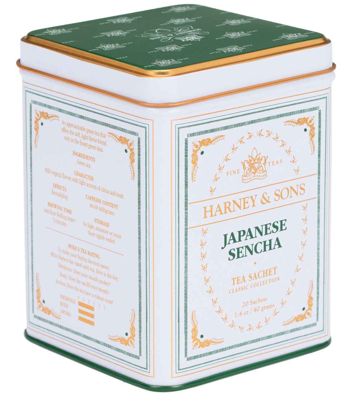 Japanese Sencha, Classic Tin of 20 Sachets