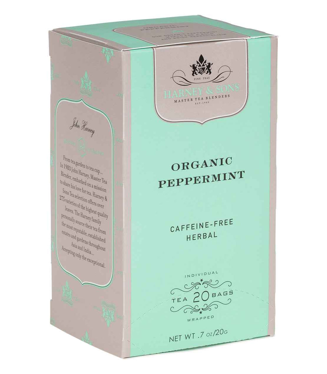 Organic Peppermint Herbal Premium Teabags