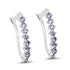 0.98 Carat Genuine Tanzanite .925 Sterling Silver Earrings  DestGlow