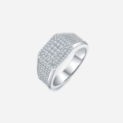 Sparkala™ Platinum Over Pure Sterling Silver Ring - DestGlow