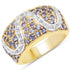 1.38 Carat Genuine Tanzanite .925 Sterling Silver Ring  DestGlow