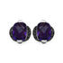 3.14 Carat Genuine Amethyst & Black Diamond .925 Sterling Silver Earrings by Bids.com