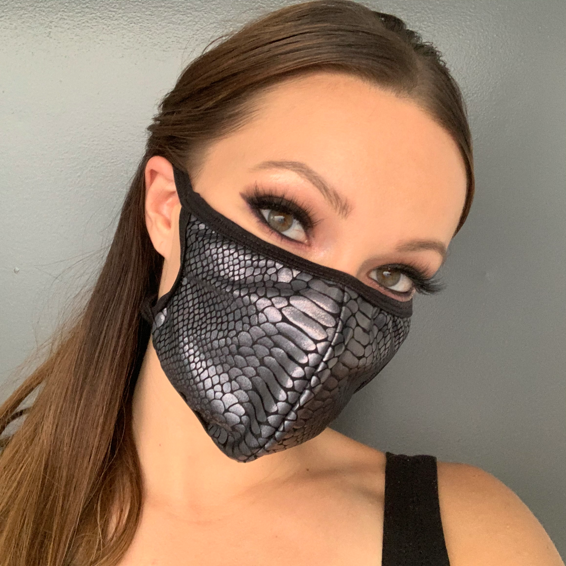 Multi Layered Face Mask - Snake by Rave Fix