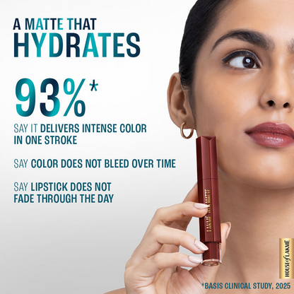 Lakme 9to5 Hya Matte Liquid Lipstick + Hyaluronic Acid - Boardroom Blush