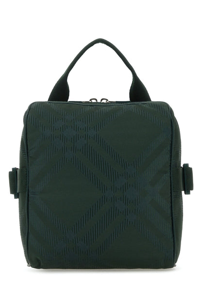 Burberry Men Bottle Green Fabric Crossbody Bag by Luosophy