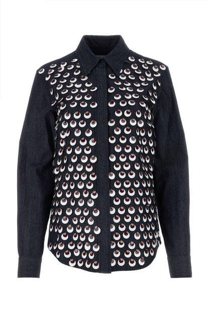 Dries Van Noten Women Denim Chowy Shirt by Luosophy