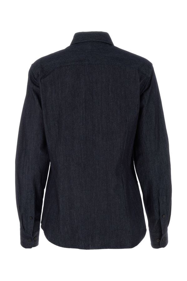 Dries Van Noten Women Denim Chowy Shirt by Luosophy